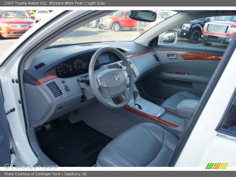 Blizzard White Pearl / Light Gray 2007 Toyota Avalon XLS