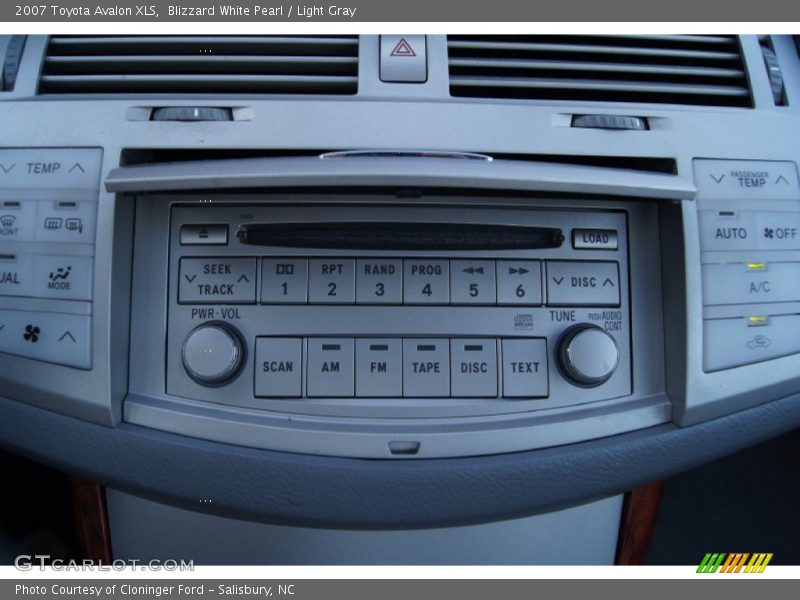 Blizzard White Pearl / Light Gray 2007 Toyota Avalon XLS