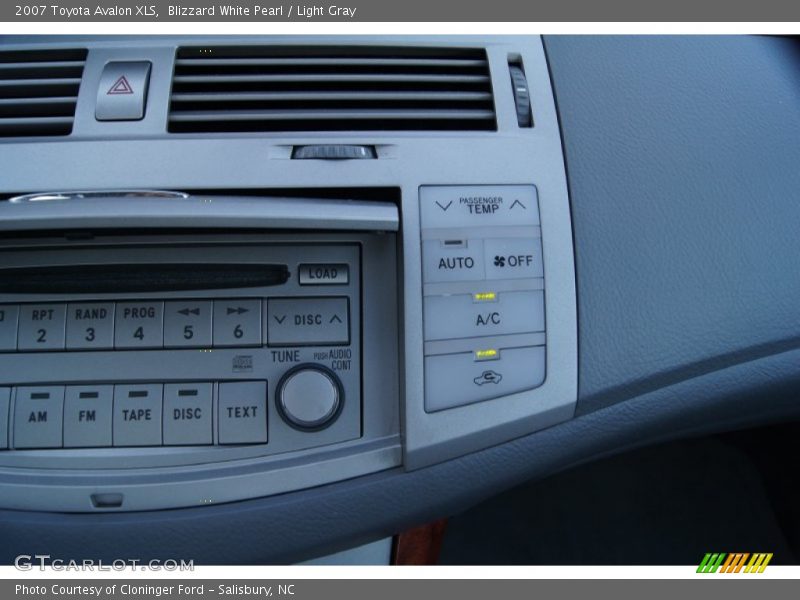 Blizzard White Pearl / Light Gray 2007 Toyota Avalon XLS
