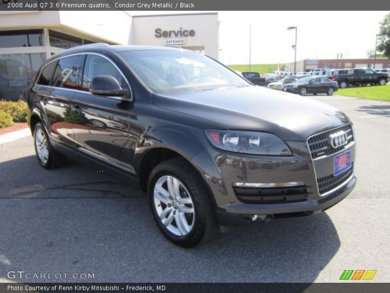 Condor Grey Metallic / Black 2008 Audi Q7 3.6 Premium quattro