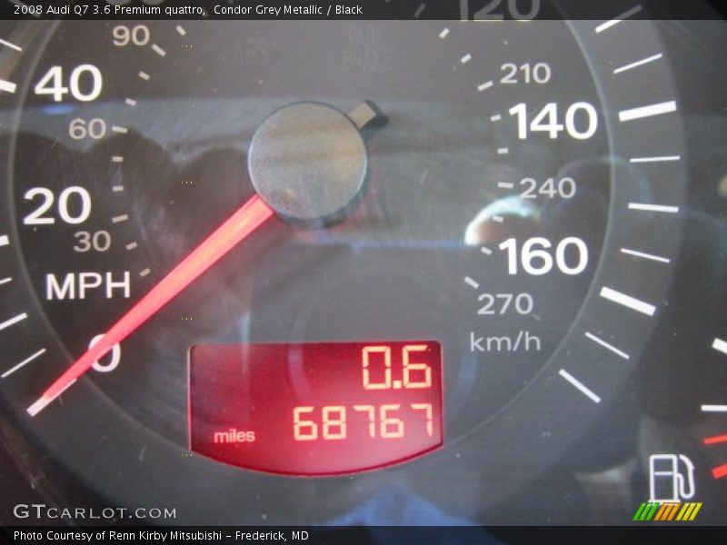 Condor Grey Metallic / Black 2008 Audi Q7 3.6 Premium quattro