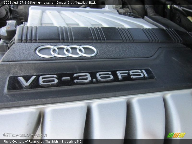 Condor Grey Metallic / Black 2008 Audi Q7 3.6 Premium quattro