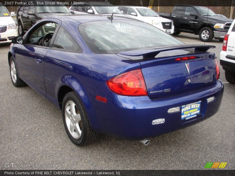 Blue Streak Metallic / Ebony 2007 Pontiac G5