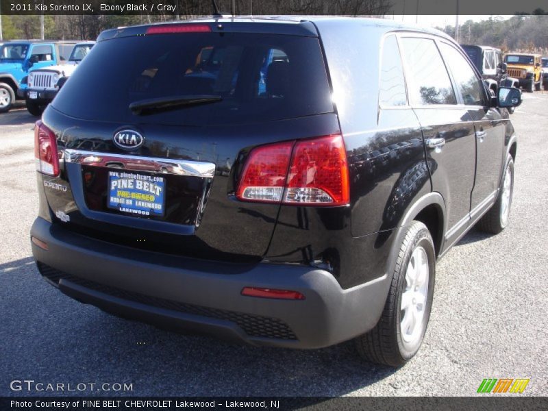 Ebony Black / Gray 2011 Kia Sorento LX