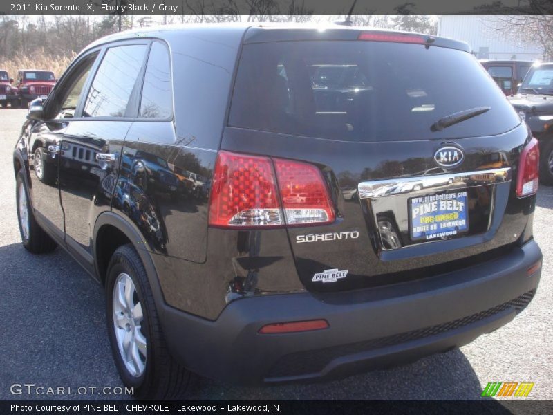 Ebony Black / Gray 2011 Kia Sorento LX