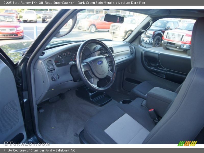 Dark Green Satin Metallic / Medium Dark Flint 2005 Ford Ranger FX4 Off-Road SuperCab 4x4