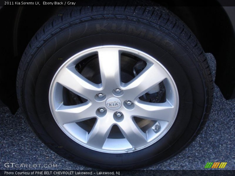 Ebony Black / Gray 2011 Kia Sorento LX