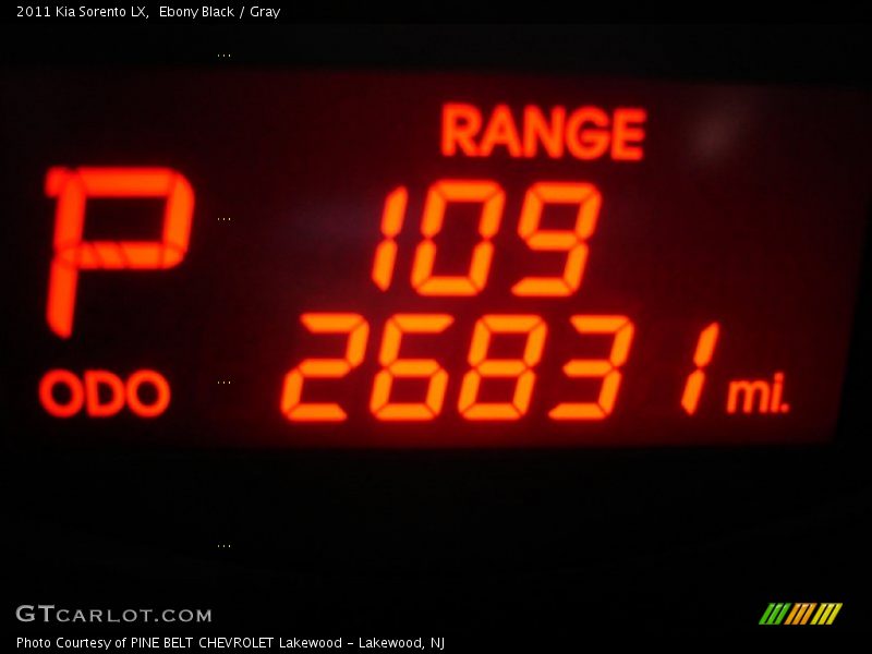 Ebony Black / Gray 2011 Kia Sorento LX