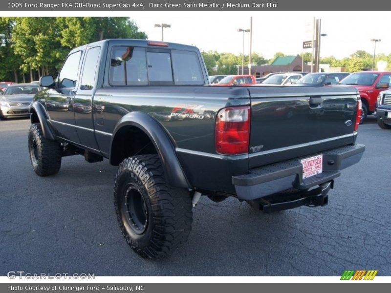 Dark Green Satin Metallic / Medium Dark Flint 2005 Ford Ranger FX4 Off-Road SuperCab 4x4
