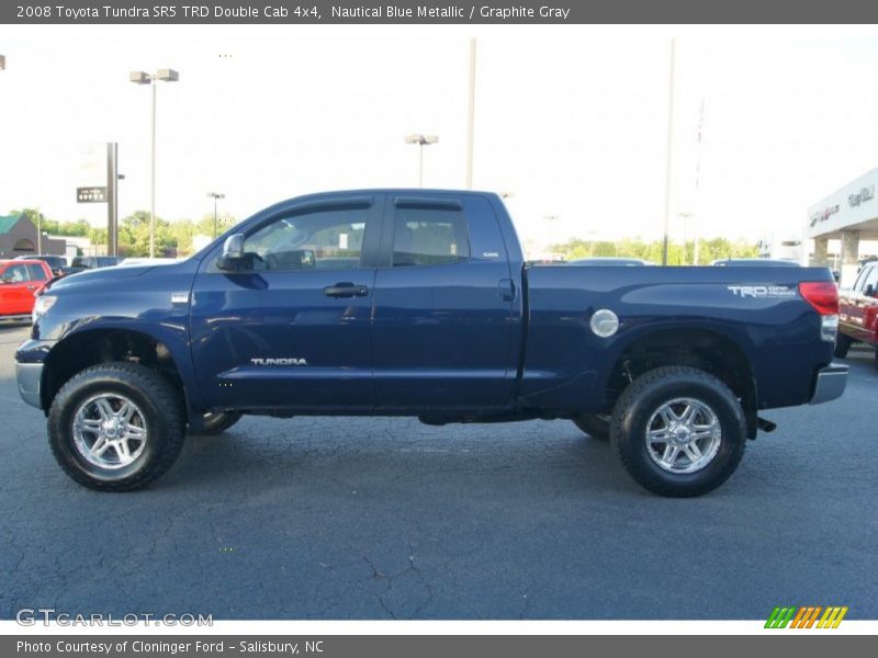 Nautical Blue Metallic / Graphite Gray 2008 Toyota Tundra SR5 TRD Double Cab 4x4