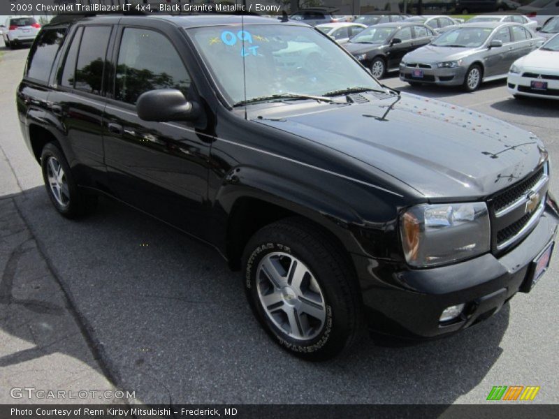 Black Granite Metallic / Ebony 2009 Chevrolet TrailBlazer LT 4x4