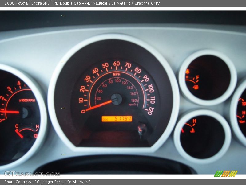 Nautical Blue Metallic / Graphite Gray 2008 Toyota Tundra SR5 TRD Double Cab 4x4