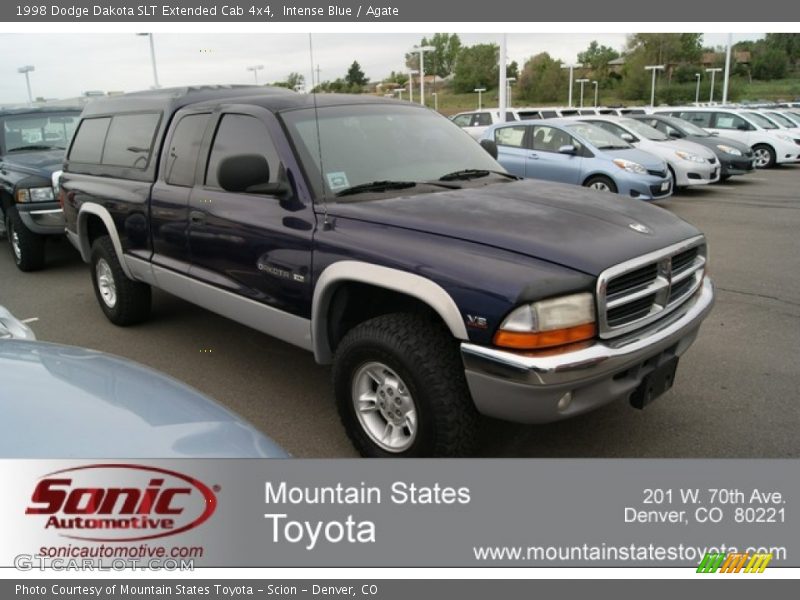 Intense Blue / Agate 1998 Dodge Dakota SLT Extended Cab 4x4