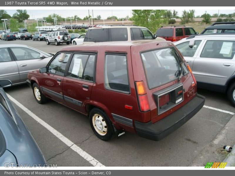  1987 Tercel SR5 4WD Wagon Wine Red Metallic