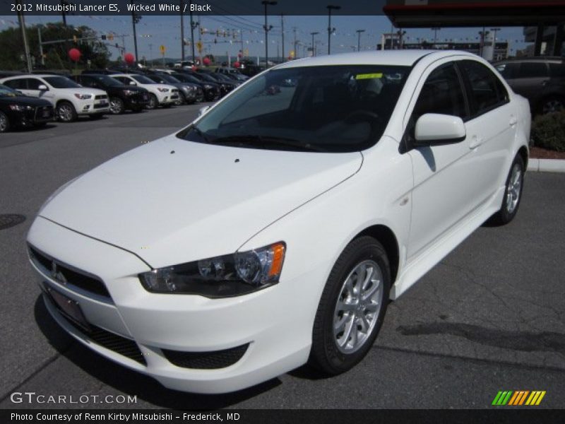 Wicked White / Black 2012 Mitsubishi Lancer ES