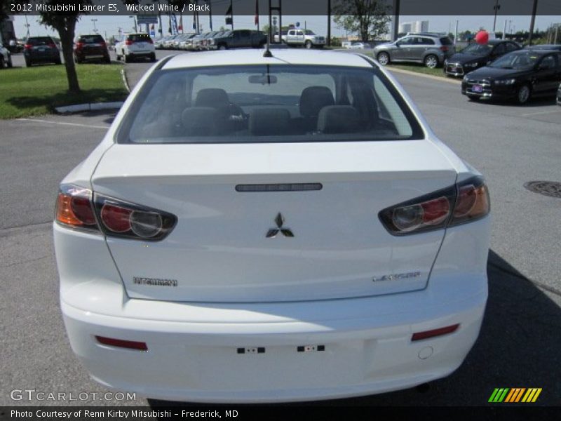 Wicked White / Black 2012 Mitsubishi Lancer ES