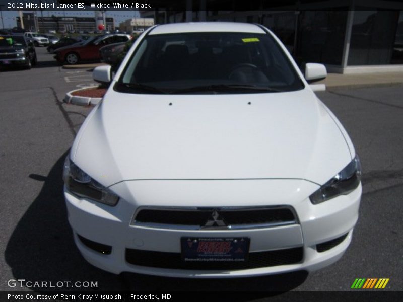 Wicked White / Black 2012 Mitsubishi Lancer ES