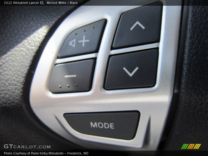 Wicked White / Black 2012 Mitsubishi Lancer ES