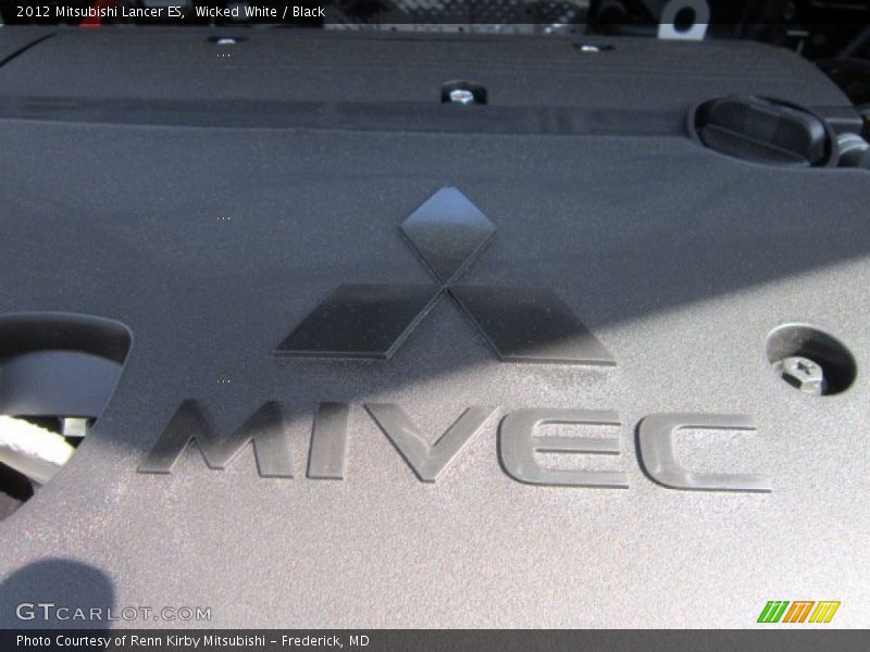 Wicked White / Black 2012 Mitsubishi Lancer ES