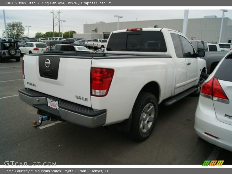 White / Graphite/Titanium 2004 Nissan Titan LE King Cab 4x4