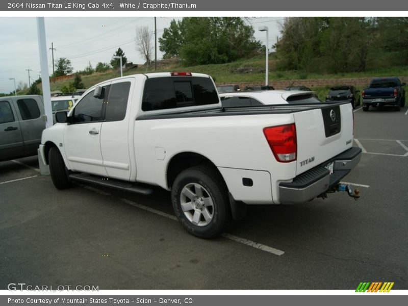 White / Graphite/Titanium 2004 Nissan Titan LE King Cab 4x4