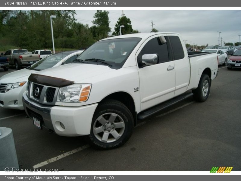 White / Graphite/Titanium 2004 Nissan Titan LE King Cab 4x4