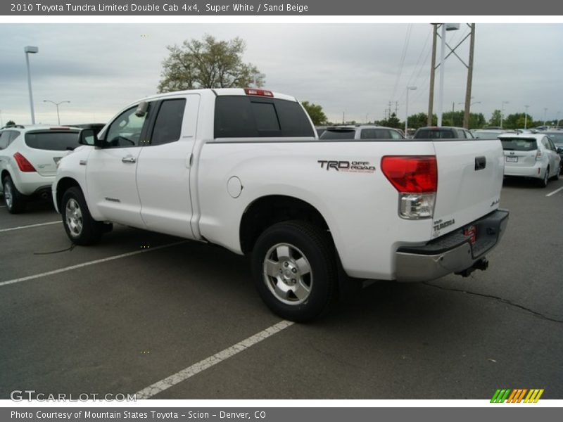 Super White / Sand Beige 2010 Toyota Tundra Limited Double Cab 4x4