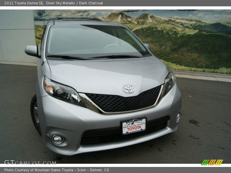 Silver Sky Metallic / Dark Charcoal 2012 Toyota Sienna SE