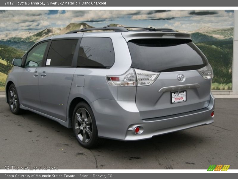 Silver Sky Metallic / Dark Charcoal 2012 Toyota Sienna SE