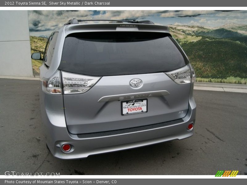 Silver Sky Metallic / Dark Charcoal 2012 Toyota Sienna SE
