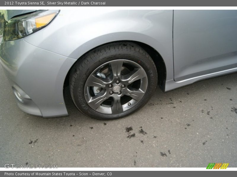 Silver Sky Metallic / Dark Charcoal 2012 Toyota Sienna SE