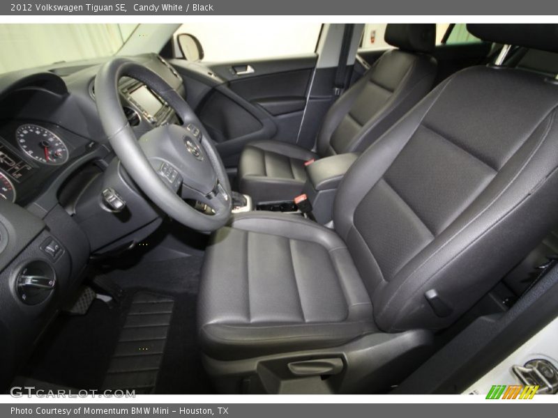 Candy White / Black 2012 Volkswagen Tiguan SE