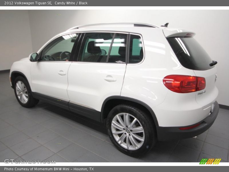 Candy White / Black 2012 Volkswagen Tiguan SE