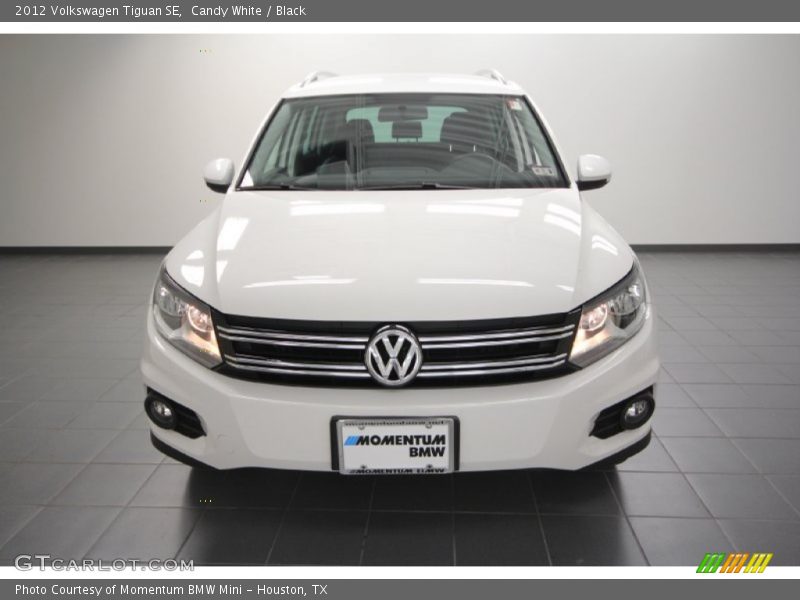 Candy White / Black 2012 Volkswagen Tiguan SE