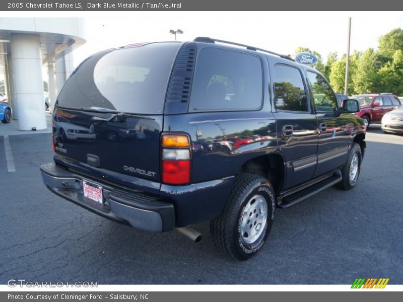 Dark Blue Metallic / Tan/Neutral 2005 Chevrolet Tahoe LS