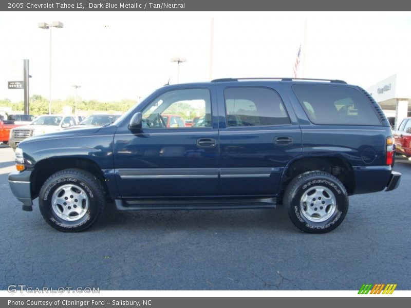 Dark Blue Metallic / Tan/Neutral 2005 Chevrolet Tahoe LS