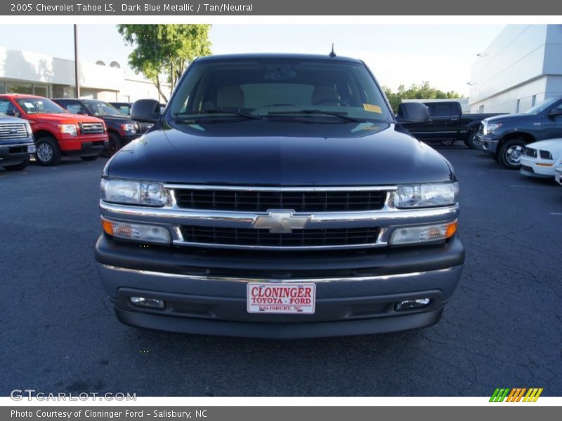 Dark Blue Metallic / Tan/Neutral 2005 Chevrolet Tahoe LS