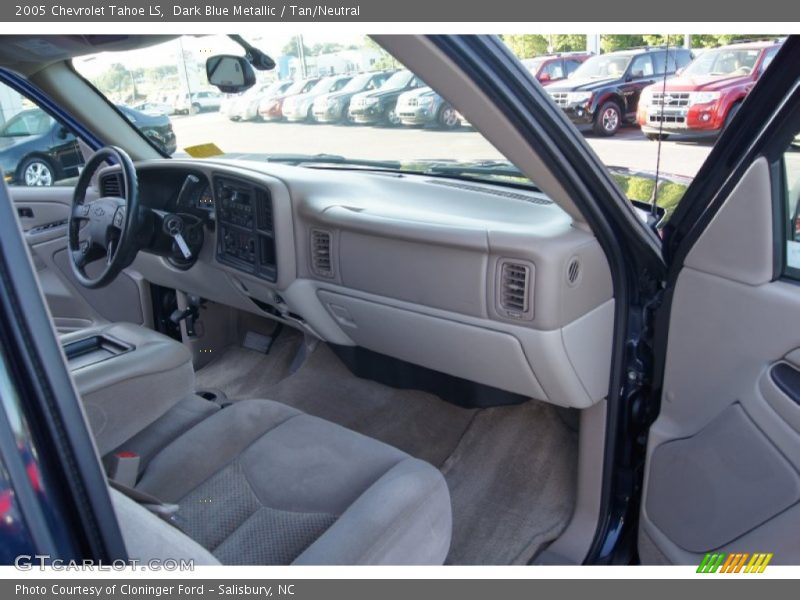 Dark Blue Metallic / Tan/Neutral 2005 Chevrolet Tahoe LS