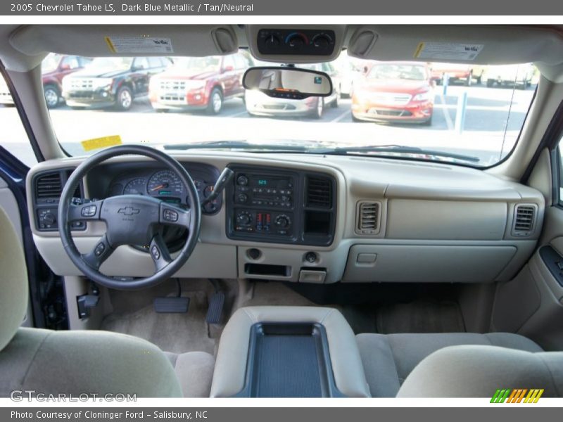 Dark Blue Metallic / Tan/Neutral 2005 Chevrolet Tahoe LS