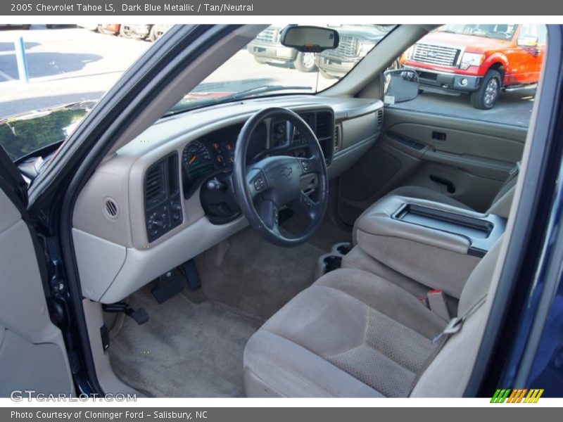 Dark Blue Metallic / Tan/Neutral 2005 Chevrolet Tahoe LS