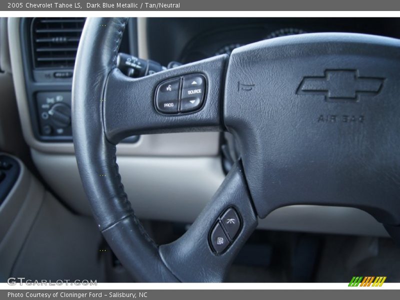 Dark Blue Metallic / Tan/Neutral 2005 Chevrolet Tahoe LS