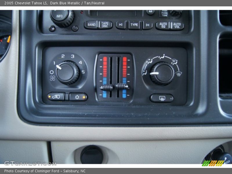 Dark Blue Metallic / Tan/Neutral 2005 Chevrolet Tahoe LS