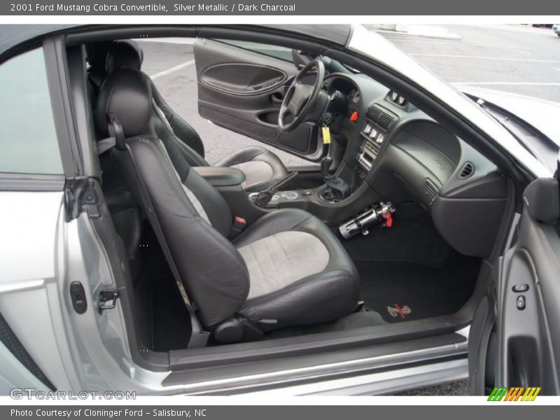 Silver Metallic / Dark Charcoal 2001 Ford Mustang Cobra Convertible