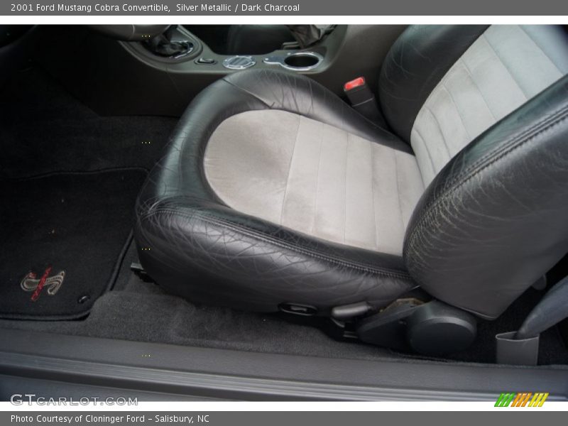Silver Metallic / Dark Charcoal 2001 Ford Mustang Cobra Convertible