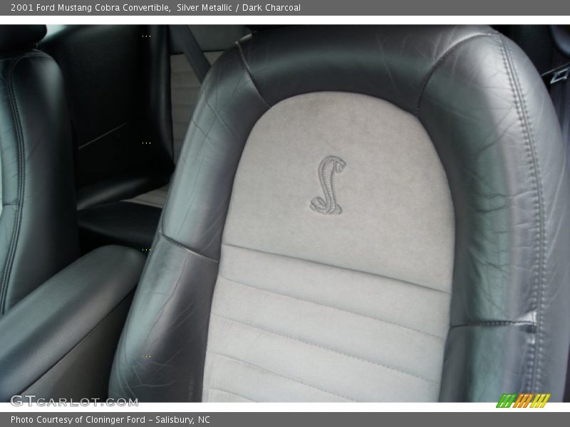 Silver Metallic / Dark Charcoal 2001 Ford Mustang Cobra Convertible