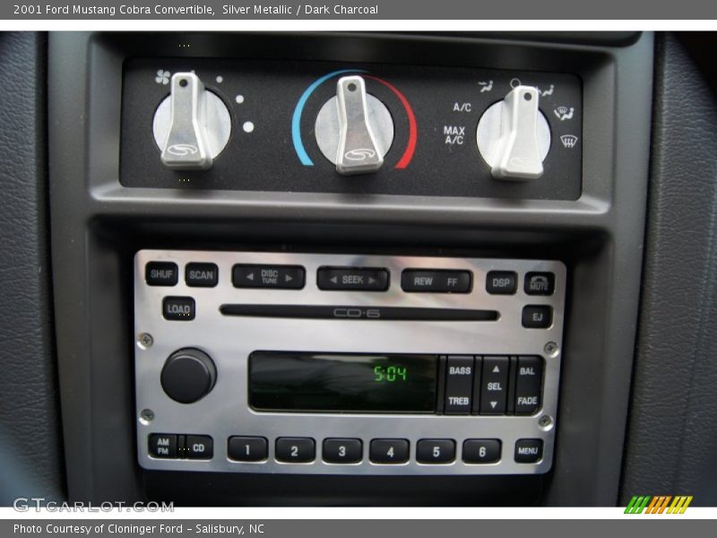 Silver Metallic / Dark Charcoal 2001 Ford Mustang Cobra Convertible