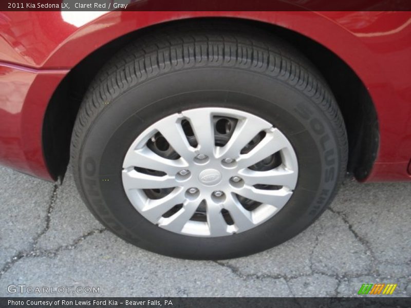 Claret Red / Gray 2011 Kia Sedona LX