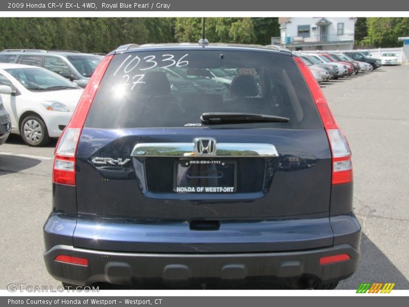 Royal Blue Pearl / Gray 2009 Honda CR-V EX-L 4WD