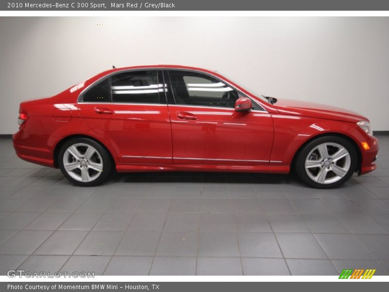Mars Red / Grey/Black 2010 Mercedes-Benz C 300 Sport