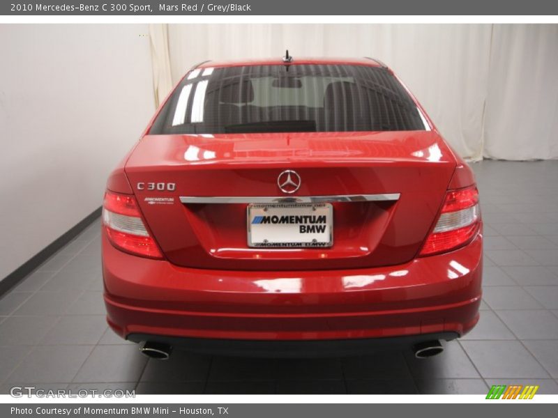 Mars Red / Grey/Black 2010 Mercedes-Benz C 300 Sport